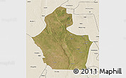 Satellite 3D Map of Funhalouro, shaded relief outside