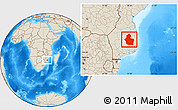 Shaded Relief Location Map of Funhalouro