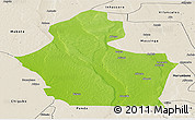 Physical Panoramic Map of Funhalouro, shaded relief outside