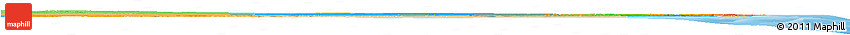Political Horizon Map of Inhambane, political shades outside