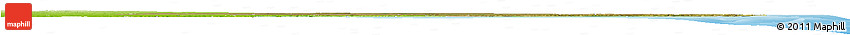Satellite Horizon Map of Inhambane, physical outside