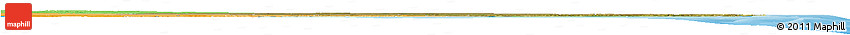Satellite Horizon Map of Inhambane, political shades outside
