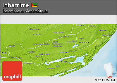 Physical 3D Map of Inharrime