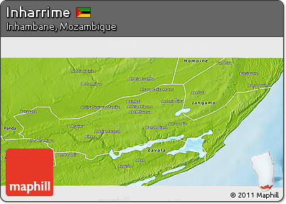 Physical 3D Map of Inharrime