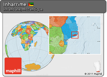 Political Location Map of Inharrime
