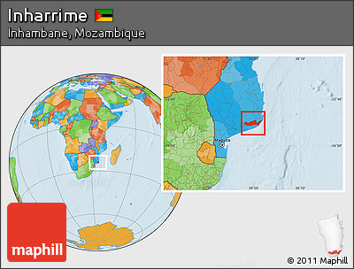 Political Location Map of Inharrime