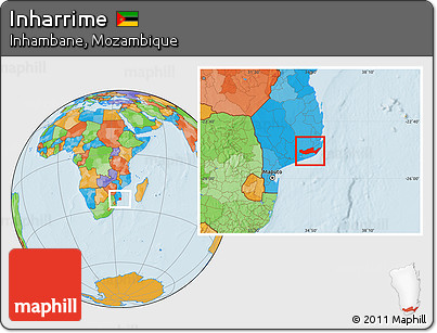 Political Location Map of Inharrime
