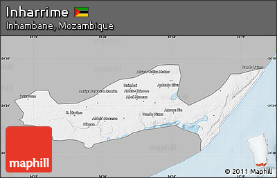 Gray Map of Inharrime, single color outside