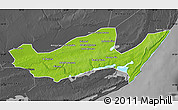 Physical Map of Inharrime, darken, desaturated