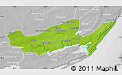 Physical Map of Inharrime, lighten, desaturated