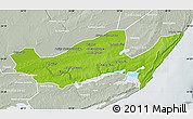 Physical Map of Inharrime, lighten, semi-desaturated