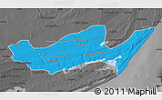Political Map of Inharrime, darken, desaturated