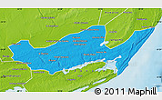 Political Map of Inharrime, physical outside