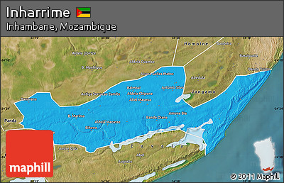 Political Map of Inharrime, satellite outside