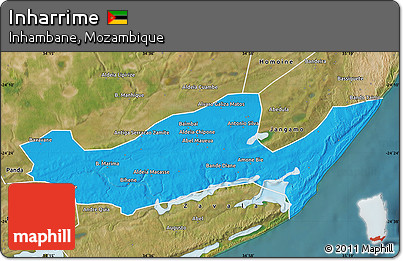Political Map of Inharrime, satellite outside