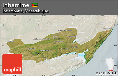 Satellite Map of Inharrime, lighten