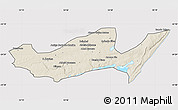 Shaded Relief Map of Inharrime, cropped outside