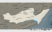 Shaded Relief Map of Inharrime, darken