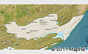 Shaded Relief Map of Inharrime, satellite outside