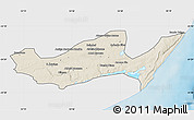 Shaded Relief Map of Inharrime, single color outside
