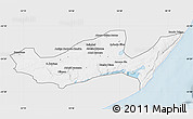 Silver Style Map of Inharrime, single color outside