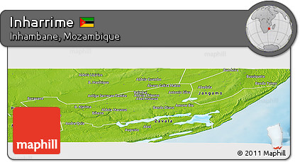 Physical Panoramic Map of Inharrime