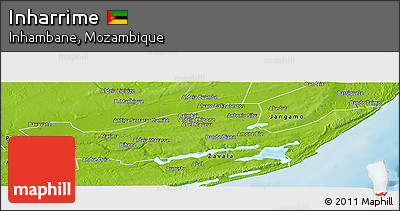 Physical Panoramic Map of Inharrime