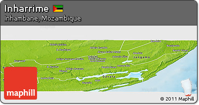 Physical Panoramic Map of Inharrime