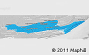Political Panoramic Map of Inharrime, lighten, desaturated