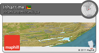 Satellite Panoramic Map of Inharrime