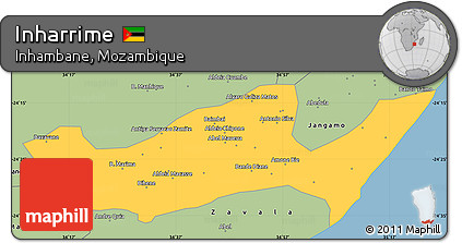 Savanna Style Simple Map of Inharrime