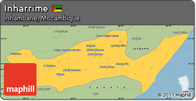 Savanna Style Simple Map of Inharrime