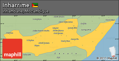 Savanna Style Simple Map of Inharrime