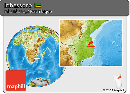 Physical Location Map of Inhassoro