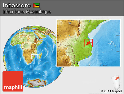 Physical Location Map of Inhassoro