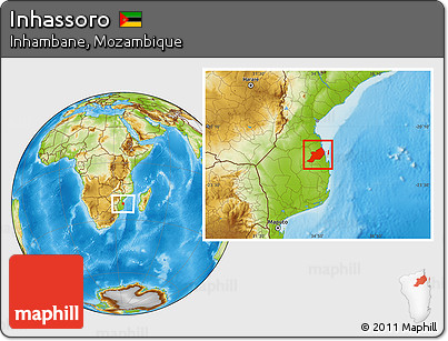 Physical Location Map of Inhassoro