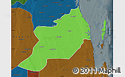 Political Map of Inhassoro, darken