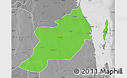 Political Map of Inhassoro, desaturated