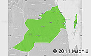 Political Map of Inhassoro, lighten, desaturated