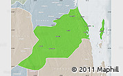 Political Map of Inhassoro, lighten, semi-desaturated