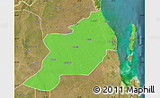 Political Map of Inhassoro, satellite outside