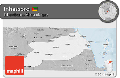 Gray Panoramic Map of Inhassoro