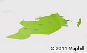 Physical Panoramic Map of Inhassoro, cropped outside