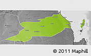 Physical Panoramic Map of Inhassoro, desaturated