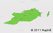 Political Panoramic Map of Inhassoro, cropped outside