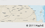 Shaded Relief Panoramic Map of Inhassoro