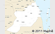Classic Style Simple Map of Inhassoro