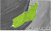 Physical 3D Map of Jangamo, darken, desaturated