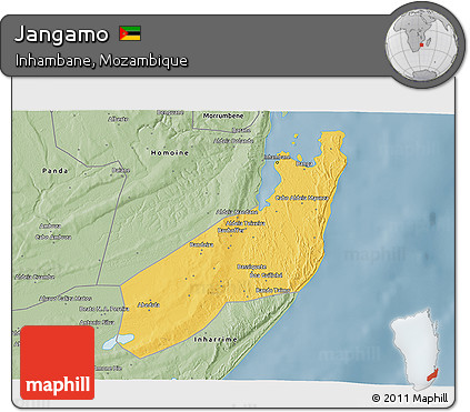 Savanna Style 3D Map of Jangamo