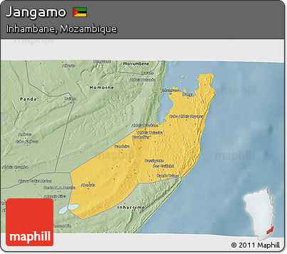 Savanna Style 3D Map of Jangamo